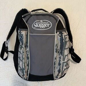 Louisville Slugger Black Gray Camo Baseball Bat Backpack
